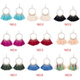 thumbnail image 3 of VONKY Colorful Round Hoop Allergy Free Earring Bohemia Style Colorful Thread Tassel Pendants Earring, 3 of 9