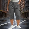 thumbnail image 2 of Hesxuno Women Cargo Pants with Pockets Plus Size Hiking Capri Pants Lightweight Quick Dry Athletic Pants 2026 Gray XXXXL, 2 of 7