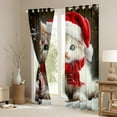 thumbnail image 3 of Manfei Kawaii Cat Lover Blackout Curtains Set of 2 (52x84 Each) for Teen, Red Christmas Ball Window Curtains, Cute 3D Animal Curtains and Drapes, Curtains and Drapes Bedroom Decor, 3 of 6