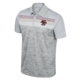 thumbnail image 2 of Men's Colosseum Gray Boston College Eagles Cybernetic Polo, 2 of 3