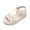 Beige, variant on WMTBSRSWToddler Girls Buckle Sandals Open Toe Flat Slide Kids with Adjustable Back Strap Beach Slippers Summer Beach Slippers with Flower