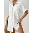 thumbnail image 6 of Bsubseach Fashion Swim Cover Up for Women Button Down Shirt Floral Bathing Suit Coverup Summer Outfits, 6 of 6