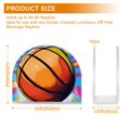 thumbnail image 3 of A Basketball Napkin Holder for Table Clear Napkin Stand Paper Holder Acrylic Organizer Dispenser Napkins for Dinner Kitchen Restaurant Room, 3 of 8