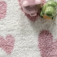 thumbnail image 6 of nuLOOM Olivia Heart Nursery Shag Area Rug, 4' x 6', Pink, 6 of 9