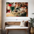 thumbnail image 3 of Elephant Stock Japanese Flower Wall Art - Horizontal Canvas Wall Art - Living Room Wall Decor - Abstract Canvas - Red And Orange Decor - 51" x 34", 3 of 8