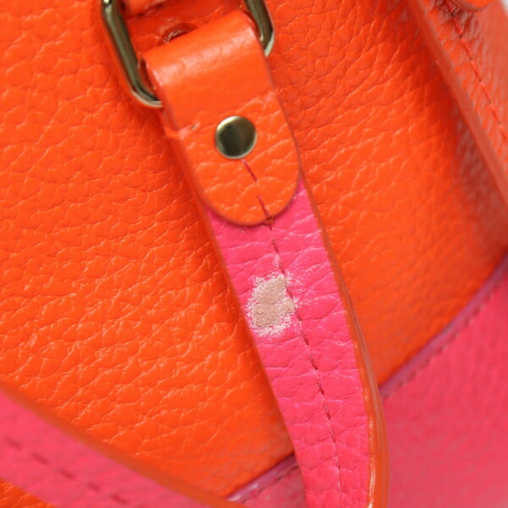 Pre-Owned Kate Spade Crossbody 2WAY Pink x Orange Handbag (Good)