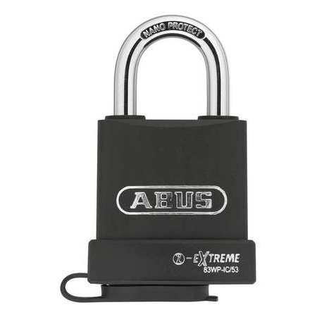UPC 078217836088 product image for ABUS 83WP-IC/53 Padlock, Interchangeable Core, 1-1/16, Blk | upcitemdb.com