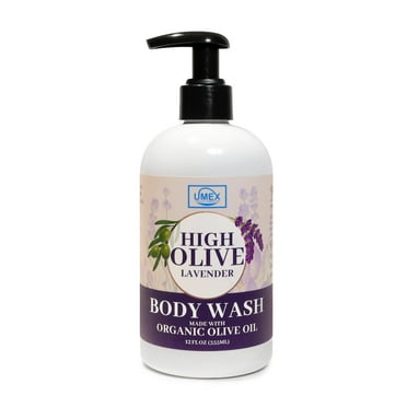 Umex High Olive Oil Lavender Moisturizing Body Wash for Women and Men, 12 Floz
