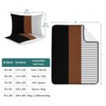 thumbnail image 6 of King Quilt Set 96''x106'', Black Brown Lightweight Summer Bedspread Coverlet Set with 2 Pillow Shams, Contemporary Striped Boho Art Breathable All Season Quilt Bedding for Bedroom/Guest Room, 6 of 6