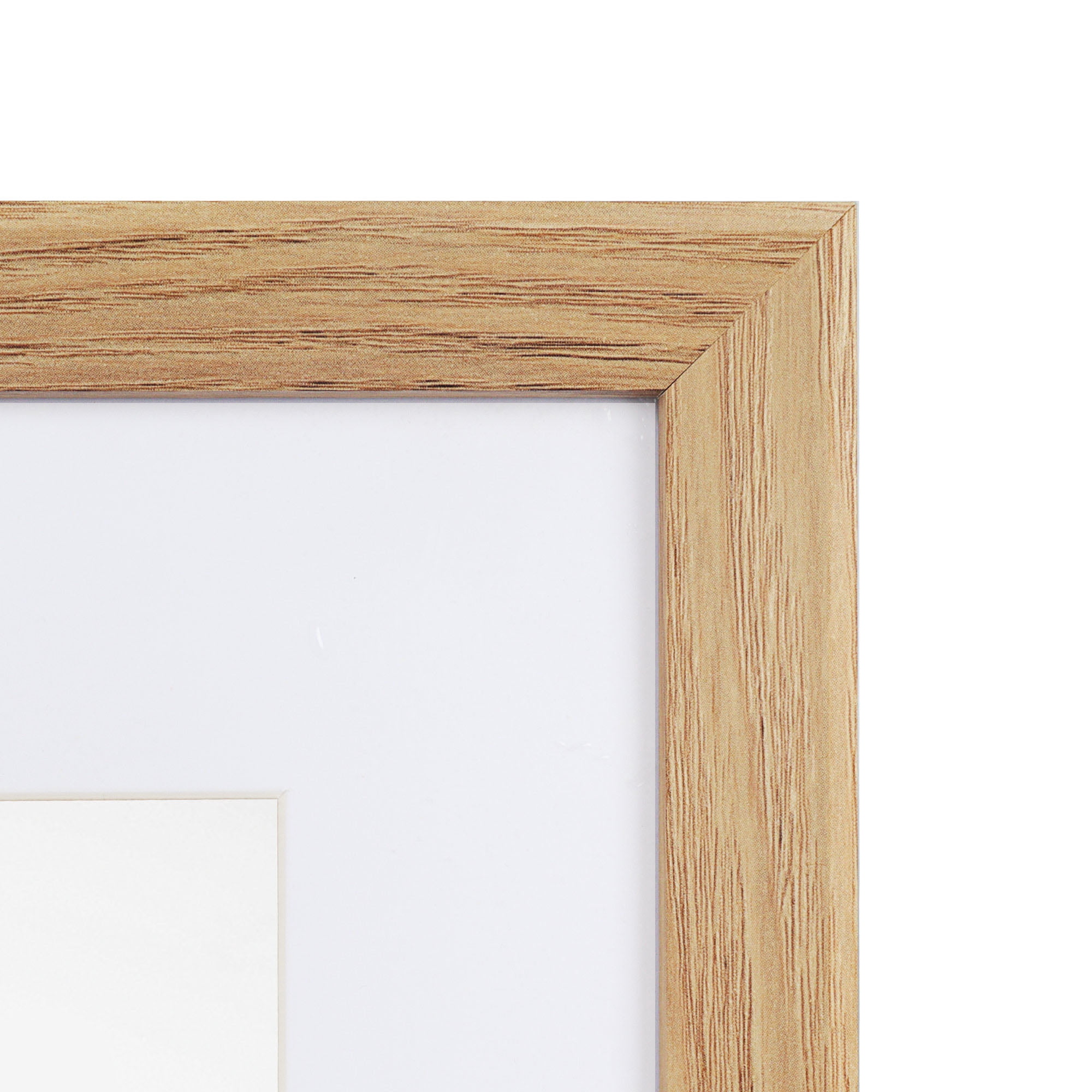 Scholartree 5 PACK 8x10 Wooden Picture Frames, 8x10 Matted to 5x7 Tabletop Picture Frame, Beige