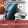 thumbnail image 2 of Cableado del zócalo de la luz trasera para Kia Optima 2016-2020 No. 92480D5000QQK Conector de pigtail de lámpara, 2 of 7