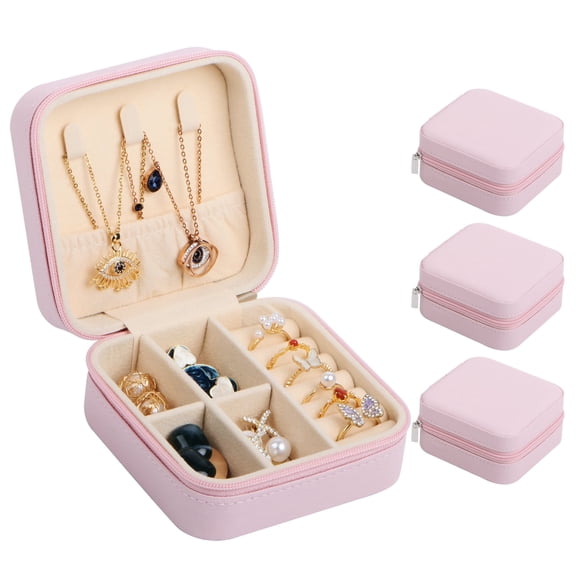 3-PackSmall Travel Jewelry Case Organizer,Mini Travel Essentials for Women,Bridesmaid Gifts Birthday Gifts for Women,Small Jewelry Box for Girls 8-12