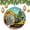 Pattern-1, variant on Construction Excavator Christmas Ornament Christmas Construction Truck Keepsake Ceramic Ornament Holiday Ornament for Home Christmas Tree Decor Housewarming Gift