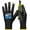 Black With Cut Resistant, variant on Safety Work Gloves PU Coated,12 Pairs Seamless Knit Glove for Men and Women, with Smooth Grip on Palm and Fingers, Ideal for General Duty Work (Large, Black)
