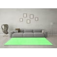 thumbnail image 3 of Ahgly Company Indoor Rectangle Solid Emerald Green Modern Area Rugs, 4' x 6', 3 of 4