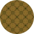 thumbnail image 1 of Ahgly Company Machine Washable Indoor Square Transitional Dark Bronze Brown Area Rugs, 3' Square, 1 of 7