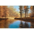 thumbnail image 3 of Romanello, Diane 14x11 Black Modern Framed Museum Art Print Titled - Autumn Creek, 3 of 5