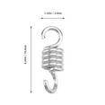 thumbnail image 2 of HONMEET 4Pcs Spring Heavy Duty Metal Porch Swing For Families On Travel, 2 of 8