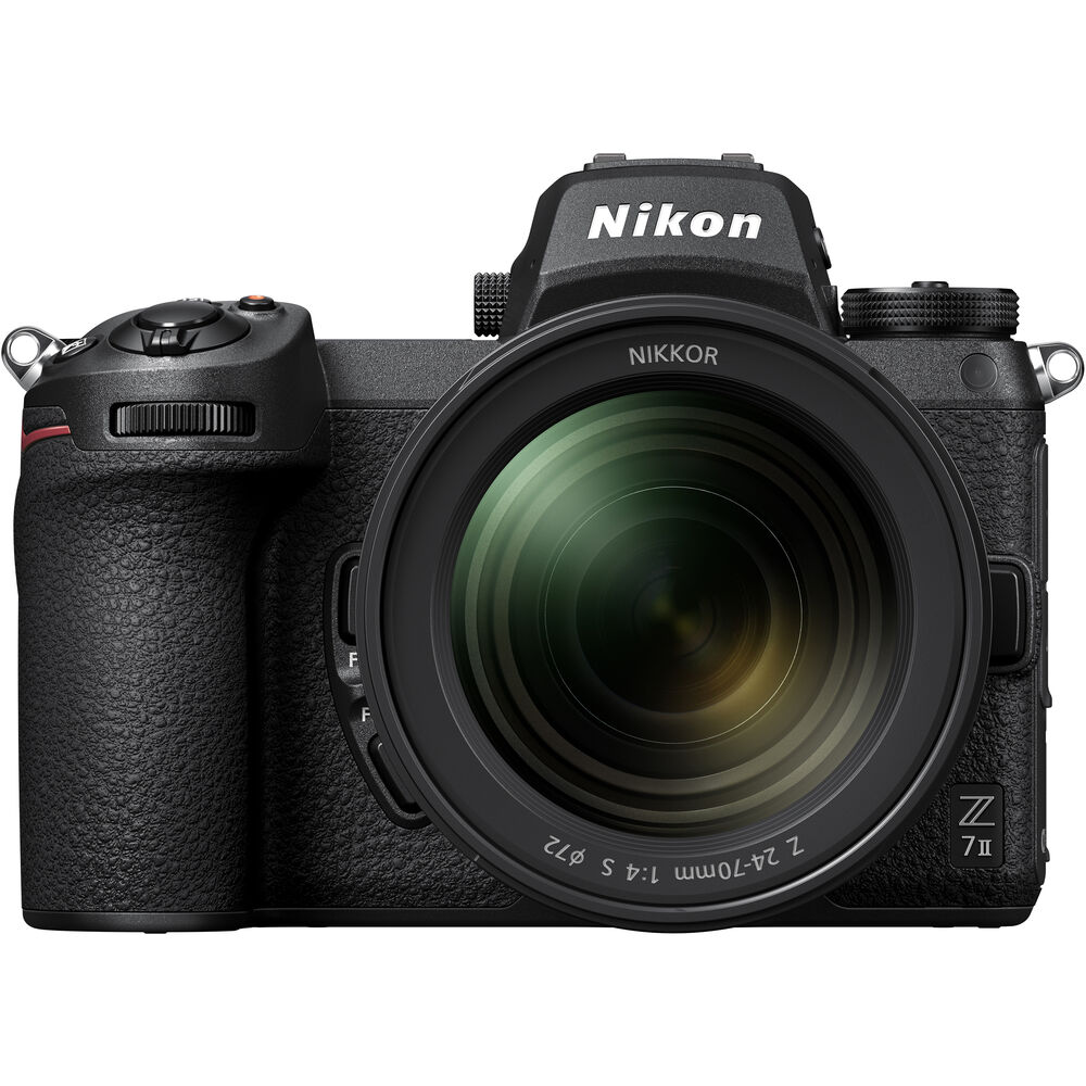 Nikon Z 7II Mirrorless Digital Camera 45.7MP with 24-70mm f/4 Lens (1656) + 64GB XQD Card + EN-EL15c Battery + Corel Photo Software + Case + HDMI Cable + Card Reader + More - International Model - image 2 of 7