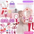 thumbnail image 1 of 1 Ensemble Trousse de Maquillage Scène de Simulation Accessoires Riches Cultiver Corriger Valeurs Esthétiques Interaction Parent-Enfant Divertissement Tendance ABS Princesse Fille Trousse de Maquillage pour Enfant, 1 of 7