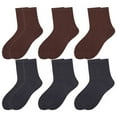 thumbnail image 1 of Calcetines tobilleros para hombre, 6 pares, calcetines de algodón para hombre y mujer, calcetines casuales de otoño e invierno, 1 of 5