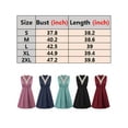 thumbnail image 3 of Luxtrada Summer Dresses for Women, Bohemian Midi Dresses Solid Color Lace Stitch V-Neck Sleeveless Retraction Waist Sundresses (Red,2XL), 3 of 9