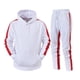 thumbnail image 1 of Conjunto de chándal con capucha para hombre, conjunto deportivo de 2 piezas con capucha, para correr y trotar., 1 of 5