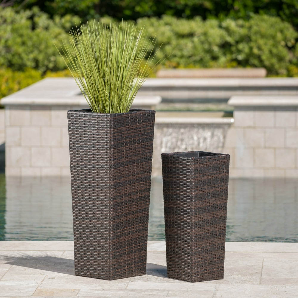 wicker house plant pots
