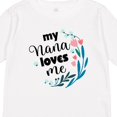 thumbnail image 4 of Inktastic My Nana Loves Me Granddaughter Girls Long Sleeve Toddler T-Shirt, 4 of 5