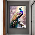 thumbnail image 3 of Kit Punto Cruz Pavo Real Impreso Hilo Algodón Ecológico Bordado 14CT 50x65cm, 3 of 9