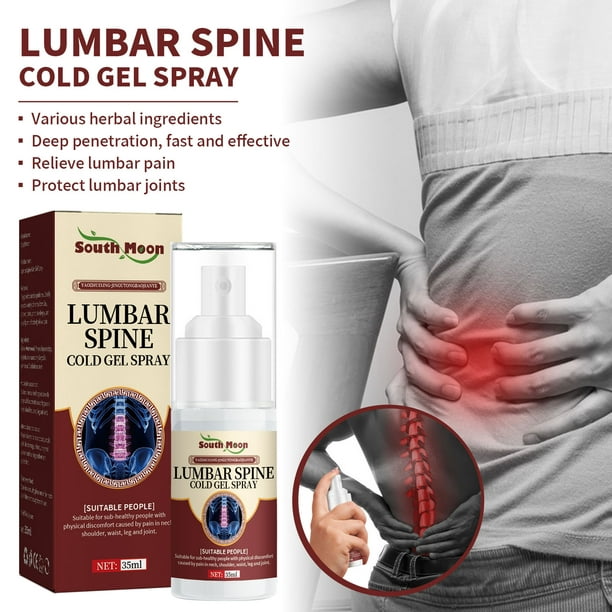 35ml Lumbar Cold Gel Spray, Back Pain Relief Products, Sciatica Relief ...
