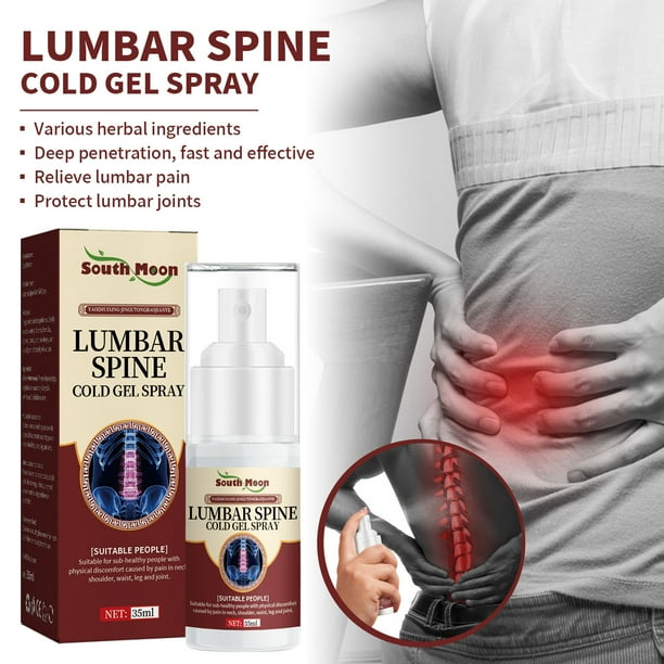 35ml Lumbar Cold Gel Spray, Back Pain Relief Products, Sciatica Relief ...