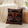 thumbnail image 4 of LALILO Throw Pillow Covers Striped Baroque Floral Ornament Vintage Cushion Cover 18" x 18", 2 Pack, 4 of 6