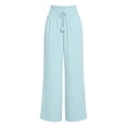 thumbnail image 3 of Sweatpants for Women New Wide Leg Trousers for Women Elastic High Waist Casual Pants with Drawstring Daily Versatile Bottoms Pockets, 3 of 6
