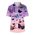 thumbnail image 4 of Blusa con estampado floral de manga corta con cuello en V para mujer OAVQHLG3B Store  lin121212, 4 of 4