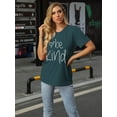 thumbnail image 6 of VILOVE Be Kind Graphic Tees Women Teacher Shirts Funny Inspirational Blessed Short Sleeve T Shirts, 6 of 6