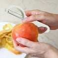 thumbnail image 3 of Szbaoan Stainless Steel Vegetable Peeler Multi-Function Fruit Skin Scraper Ergonomic Handle for Kitchen Cooking Safe Easy to Clean Efficient Parsing Tool for Potato Apple Carrot Melon, 3 of 5
