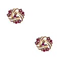 thumbnail image 4 of Guardurnaity Broches Alfileres Broche de pecho brillante Aleación de zinc con cristal Estilo de flor vintage Regalos para mujeres Accesorio de cristal morado 2Conjunto, 4 of 6
