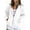 White, variant on ZUBMGKTE Women's Fall Zip Up Hoodies Sweatshirts Comfy Fleece Lined, Long Sleeve Pockets, Drawstring Hooded, Loose Fit, Trendy Y2K, Track Jackets, Spring Winter Clothing