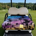 thumbnail image 2 of Yuyamidu Colorful Sunset Golf Cart Seat Covers Coconut Tree Club Car Towel Seat Covers with Front Pockets Portable Golf Cart Accessories for 2 Passenger Seats, 2 of 8