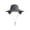 Dark Gray, variant on Ohmyroo Breathable Solar Fan Hat For Outdoor Fishing Cycling Gardening With 800mAh Battery Large Brim Black