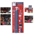 thumbnail image 2 of PCI Express Riser Card 1x a 16x USB3.0 Cable Cable de alimentación para minería Bitcoin Likrtyny Componentes de Computadoras, 2 of 5