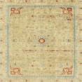 thumbnail image 1 of Ahgly Company Indoor Square Abstract Brown Gold Abstract Area Rugs, 7' Square, 1 of 6