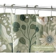 thumbnail image 3 of Small Stall Boho Shower Curtain 36 x 72, Modern Floral Narrow Half Size Chic Shower Curtains for Spring Bathroom Decor, Summer Leaves Shower Curtain 36 inch, 3 of 6