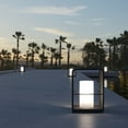 thumbnail image 2 of Ozarke Solar Lumina Pillar Lamp, Weather-Resistant Solar Powered Outdoor Lamp for Patio Lights & Garden Decorations - Black, 2 of 7