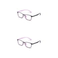 thumbnail image 4 of Guardurnaity TR90 anteojos rectangulares sin prescripción gafas estudiantes estilo Vintage gafas lectura computadora negro morado negro 2piezas, 4 of 6