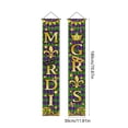 thumbnail image 3 of Mardi Gras Decorations Set Mardi Gras Porch Sign Welcome Banner Hanging Decoration for Indoor/Outdoor Front Door Home Carnival Masquerade Party Supplies Decor, 3 of 6