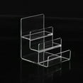 thumbnail image 4 of AMERTEER Transparent Acrylic Wallet Display Stand Holder Handbag Purse Display Stand for Retail/Shop   5 Tiers, 4 of 8