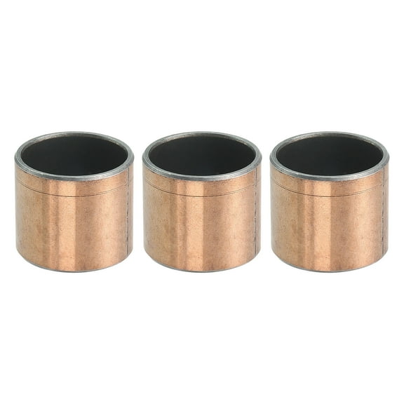 Uxcell 3 Pcs Sleeve Bearing 7/8" Bore x 1" OD x 7/8" Length Plain Bearings Wrapped Oilless Bushings Self-Lubricating Bushings for Sliding Parts of Machinery