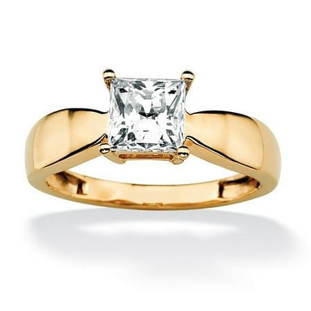 Palm Beach Jewelry Gold Princess Cubic Zirconia Ring
